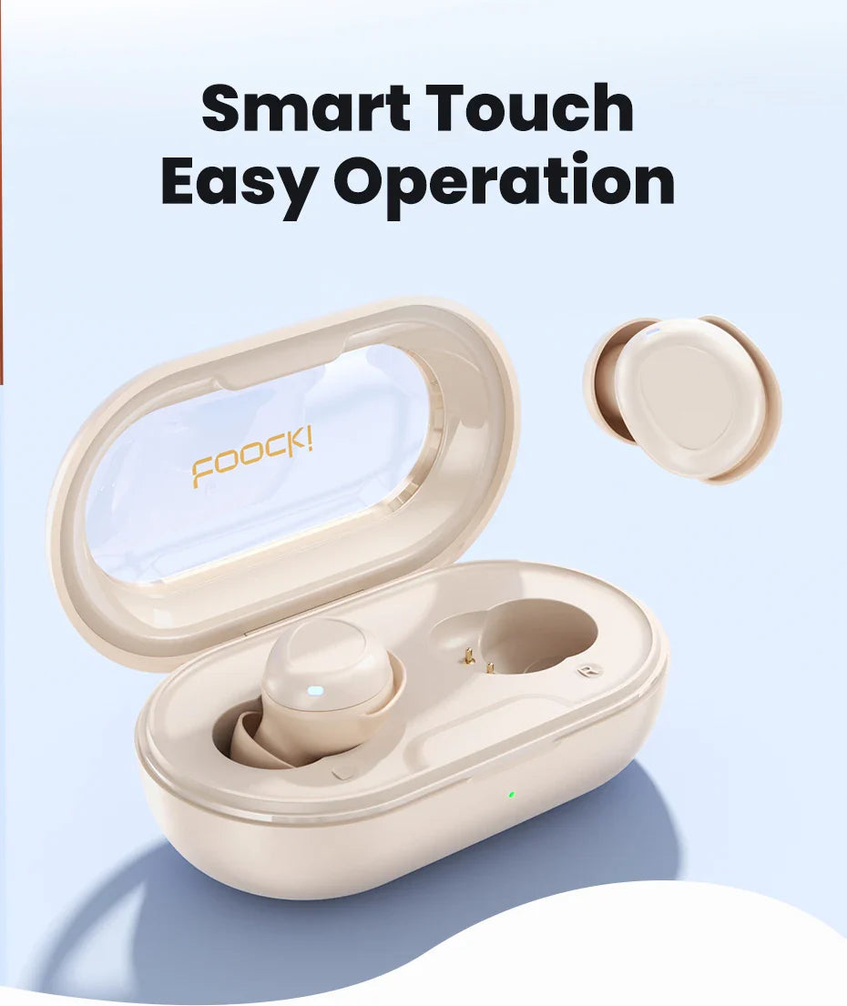 Toocki EJ12 Wilreless Bluetooth5.3 Earphones ENC Noise Cancellation Headphones AAC&SBC Stero Sound Mini Earbuds Touch Control
