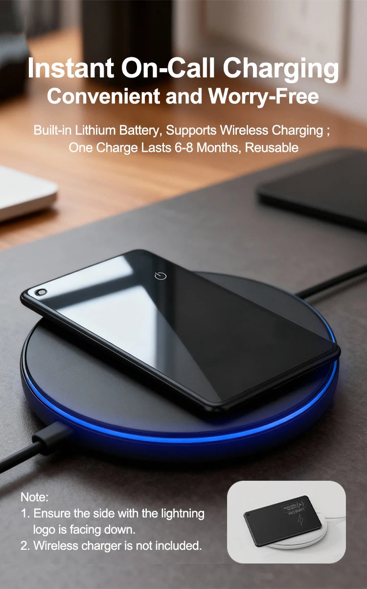 Smart Wallet tracking Card For IOS Find My App Bluetooth Tracker Ultra-thin Smart Tag Waterproof Gps Locator Wireless Charging
