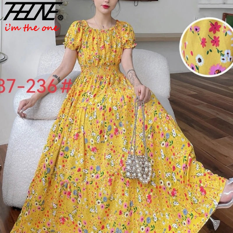Vestidos Robe Maxi Long Dress Women Summer Indian Clothes Bohemian Cotton Linen