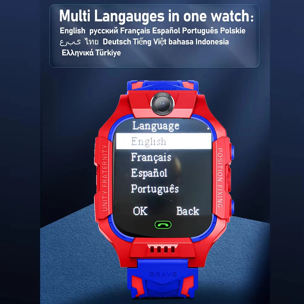 Lenovo Smart Watch Kids 4G Sim Card 2G Internet SOS Tracker Call Phone Voice Chat Photo Children Smartwatch Camera Boy Girl Gift