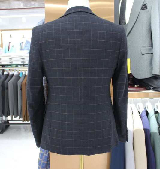 Tuxedo for Mens: Men Plaid Vest Blazer Pants 3 Pieces Set / Male Fashion High End