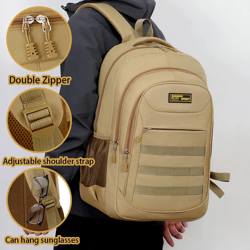 Men's and women's universal backpack, large capacity multi-purpose laptop backpack, durable travel backpack with safety compartm