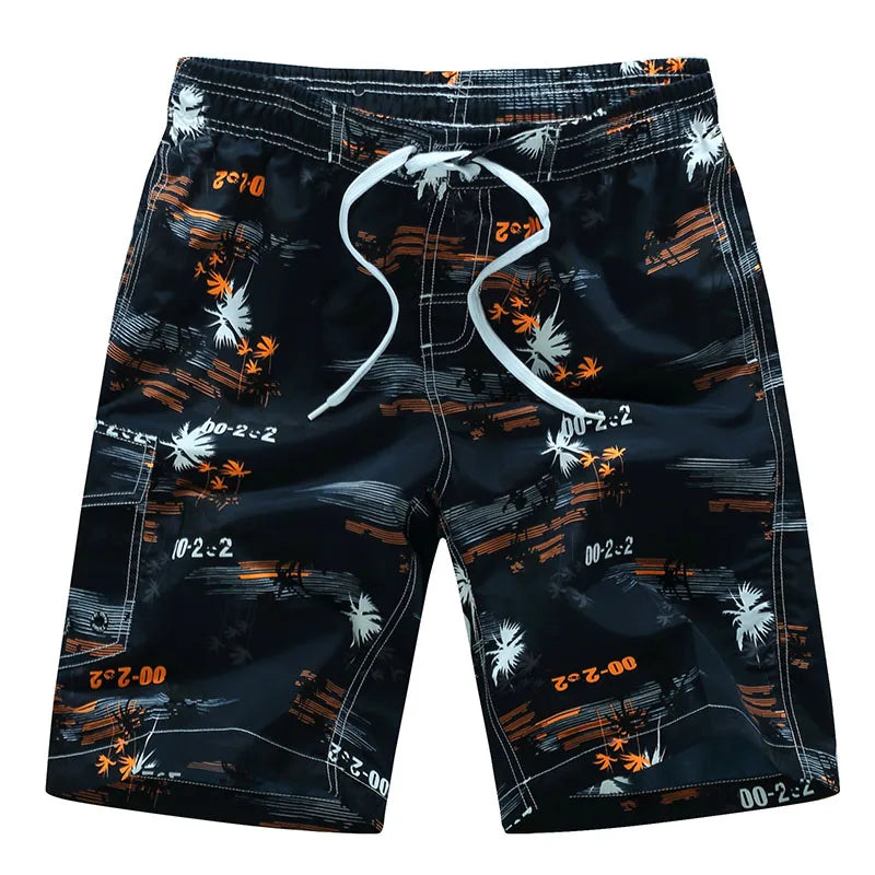 Summer Men's Beach Shorts Printing Casual Loose Hawaii Quick Dry Board Shorts Bermuda Surf Board Shorts Mens Short Pants