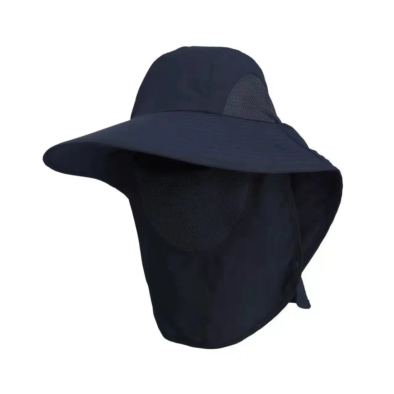 Wide Brim Sun Hat with Neck Flap for men women Adjustable Outdoor