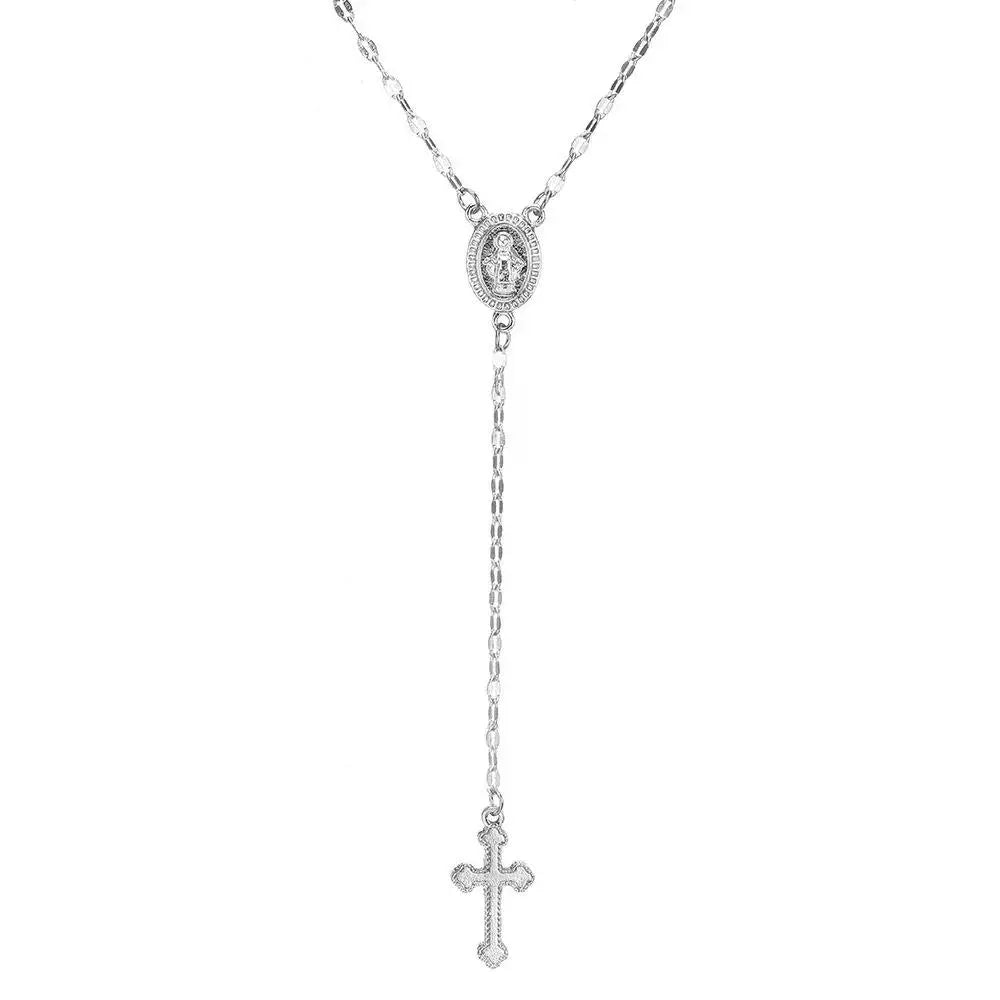 2026 New Fashion Vintage Christian Cross Bohemia Religious Rosary Pendant Necklace for Women Charm Fashion Jewelry Gifts