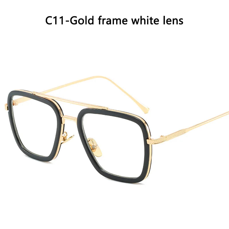 Glasses Men Women Sunglasses Iron man Eyewear Steampunk Sun Glasses