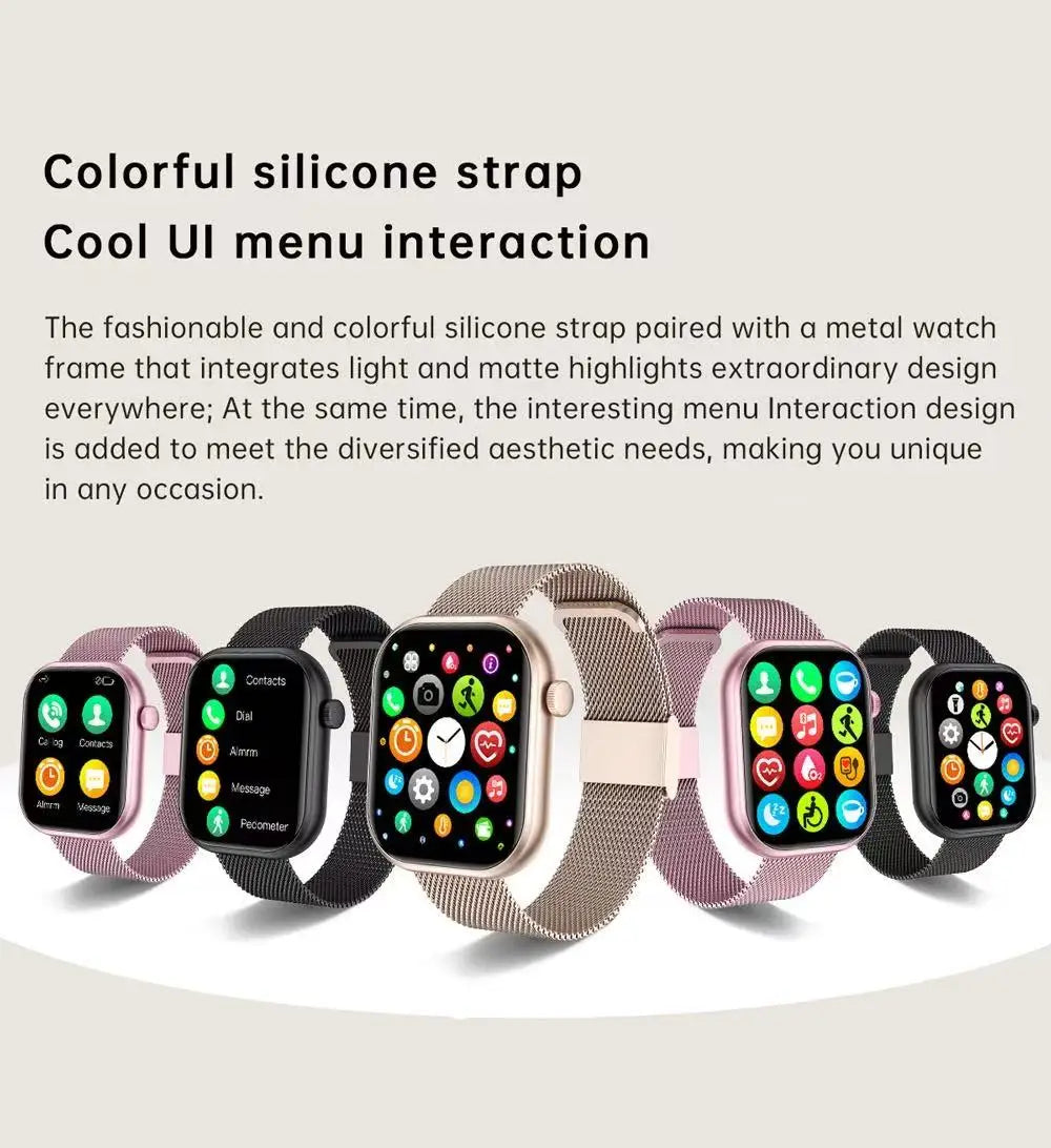 New QX7 Smart Watch Men 2.01-inch SmartWatch Bluetooth Call GPS AI Voice Heart rate Blood oxygen Android &IOS Sports Smartwatch