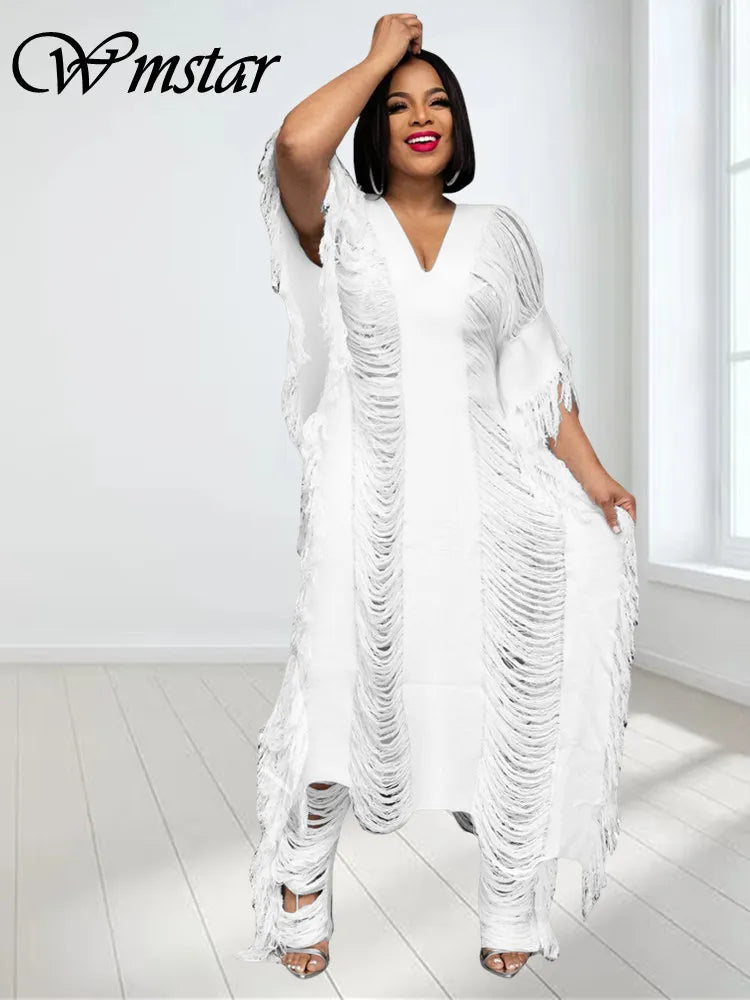 Plus Size Dresses for Women Hollow Out Knited Elegant mini Dress Club