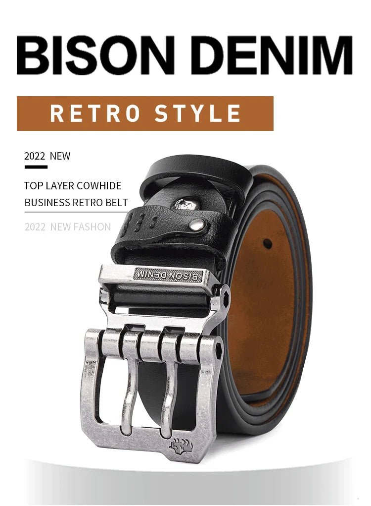 Men Belt Male High Quality Leather Belt Men Male Genuine Leather Strap Luxury Pin Buckle Fancy Vintage Jeans Free Shipping