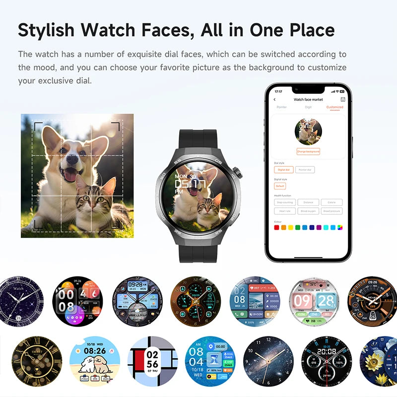 For Huawei Watch GT5 Pro Smart Watch 1.53 Inch HD AMOLED Screen