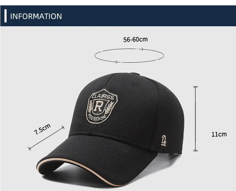 Spring And Autumn New Embroidery Baseball Cap Outdoor Sports Leisure Sunhat European And American Outdoor Peaked Hat Men