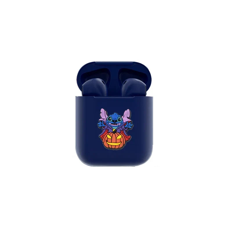Disney's New TWS i12 Wireless Headphones Bluetooth Stitch 5.0 Headphones Matte Macaron Headphones with Microphone Handsfree