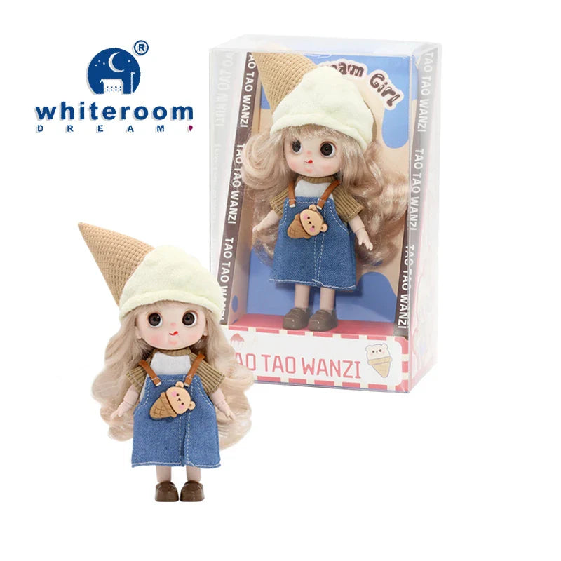 Mini Ob11 Bjd Doll Accessories Obitsu 11 Clothes Dolls For Girls Boy Toys Baby Kawaii Anime Toy Cute Items Miniature Costume