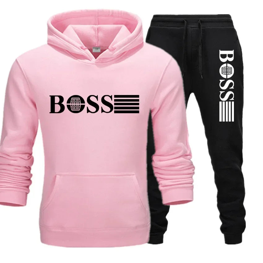 2025 Autumn/Winter fitness sets, men's and women's casual sets, paired with fashionable hooded sweatshirts and sweatpants
