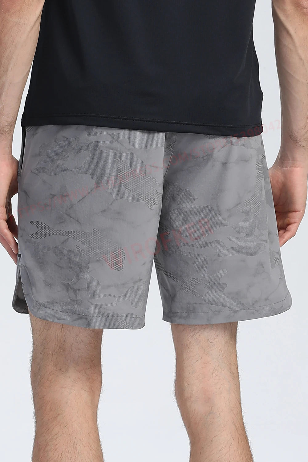 Men Fitness Shorts Quick Dry Sport Shirts Casual Beach Brand Short Camouflage