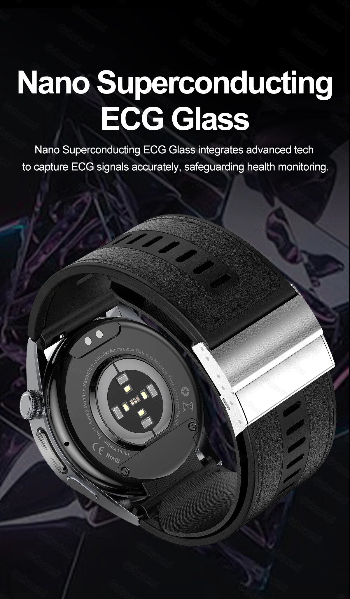 Smartwatch  AMOLED Screen Call ECG Sport Watchs