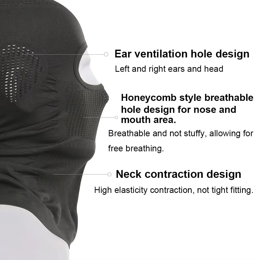 High Elasticity Breathable Balaclava Hat Cycling Full Face Mask Outdoor Sports Ski Motorcycle Mask Scarf Helmet Inner Cap