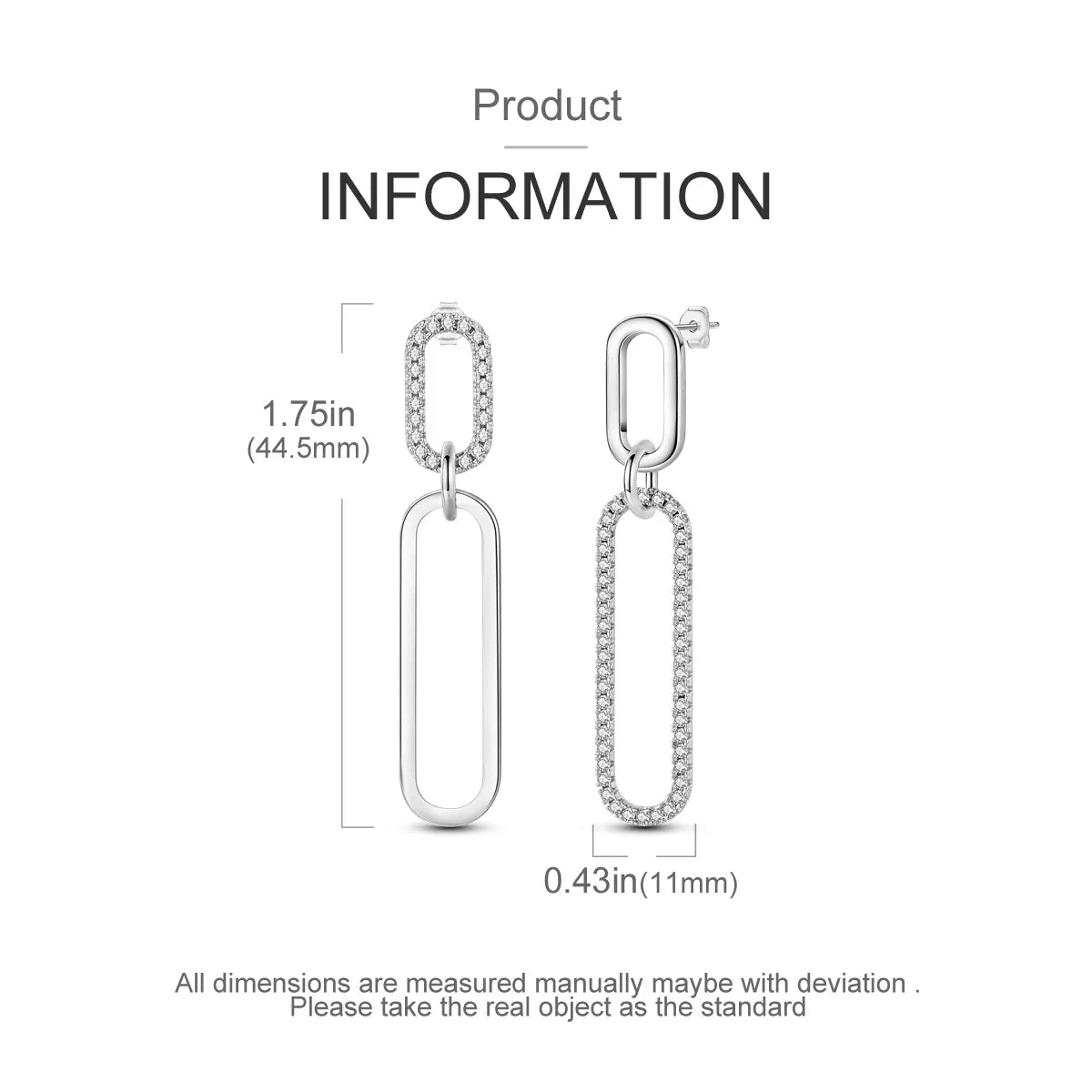 PANPOKI 925 Sterling Silver Multi Layer Starry Tassel Drop Earrings Women Earrings Charm Trend Versatile Party Jewelry Gifts