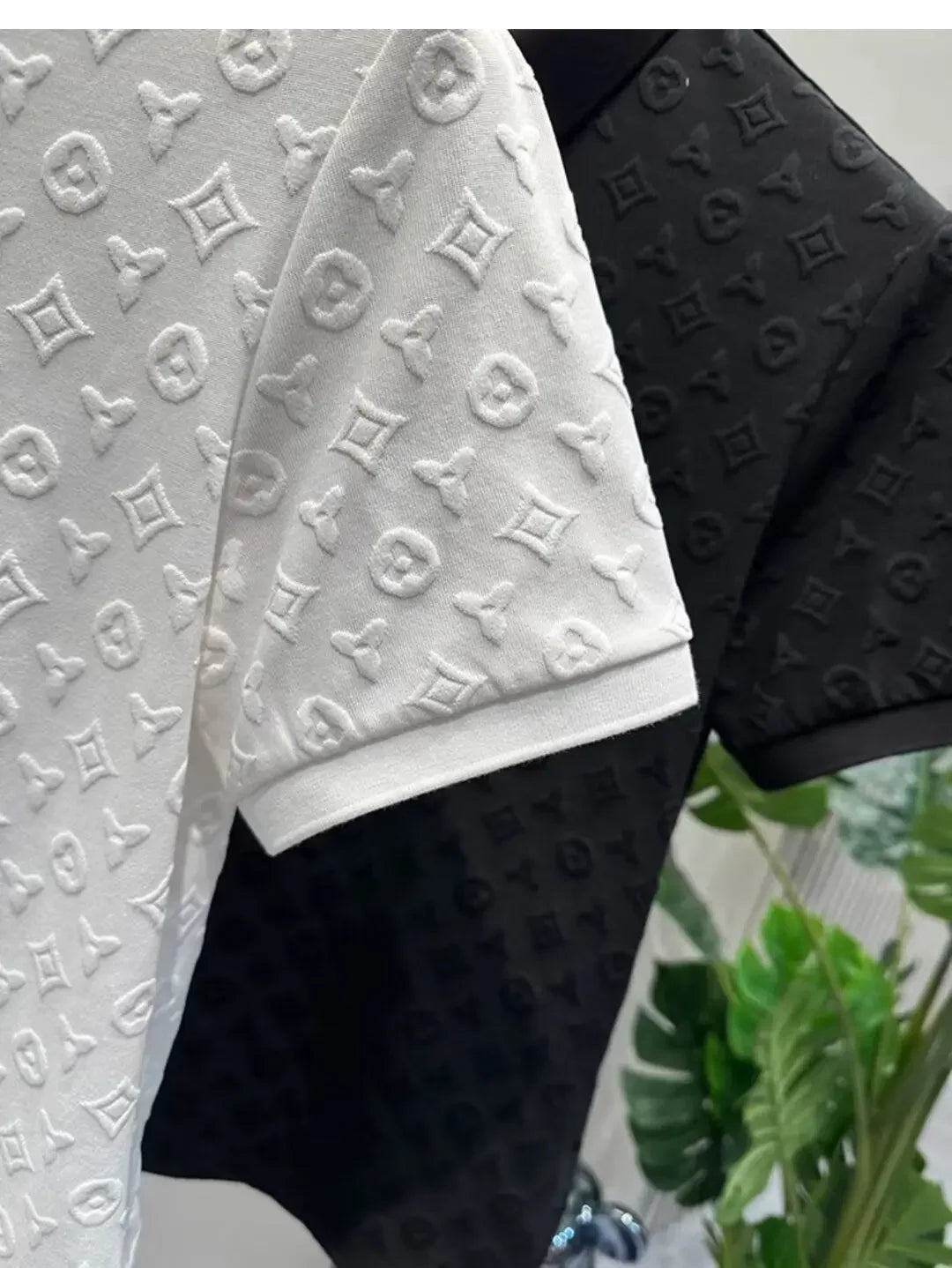 Summer New Men's Lop-up Hollow Short-sleeved Polo Tee Shirt Ice Silk Breathable Business Fashion T-Shirt Male Brand Clothes