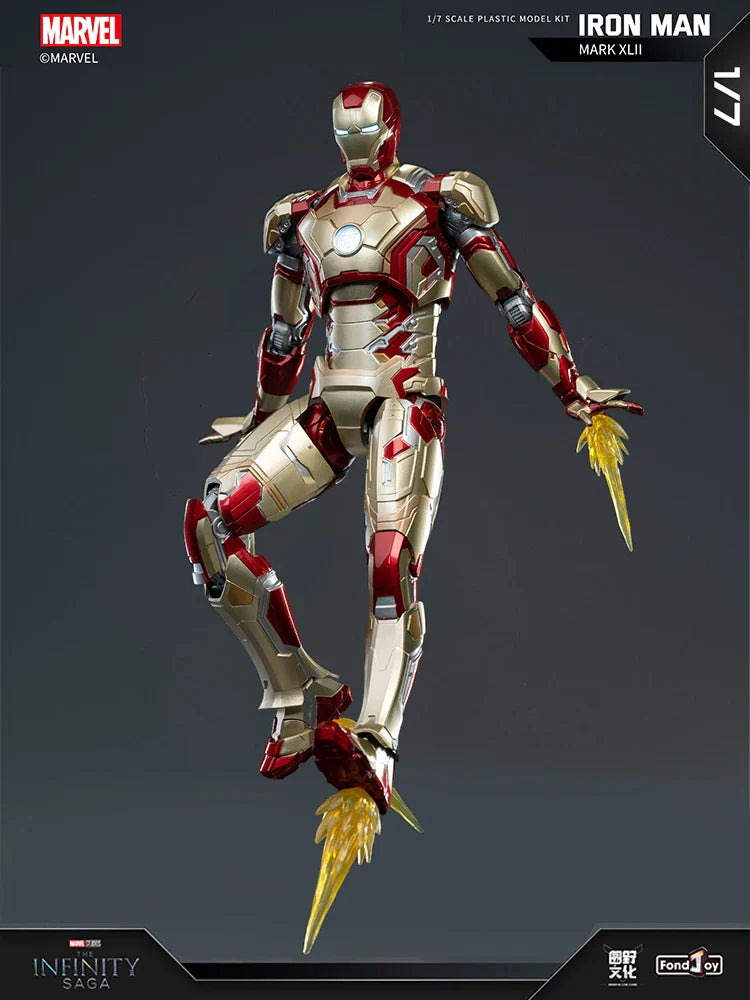 Original FondJoy Iron Man MK42 MK43 MK46MK5 MK6 MK7 DIY Toy Action Figure Tony Stark Legend Collection Anime Model Kids Gift