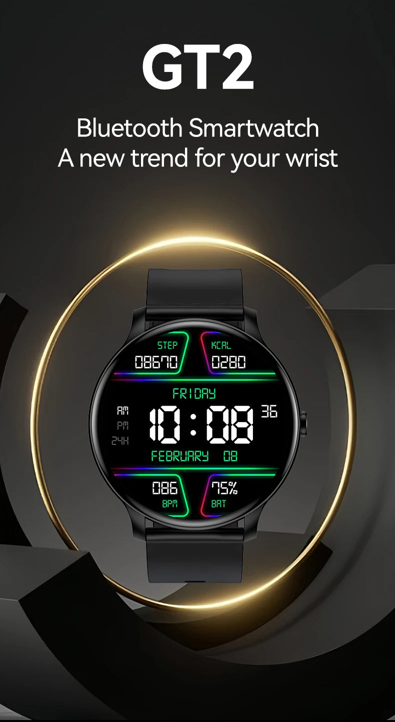 LAXASFIT 2025 New Smart Watch 1.52inch HD Full Touch Scree Bluetooth Dial and Answer Smartwatch Men and Women Christmas Gifts