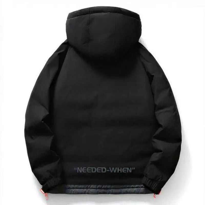 Winter Padded Hooded Men's Winter Padded Warm Men's Cotton-padded Jacket