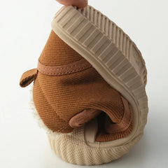 Children Cashmere Board Sneakers Kids Warm Wool Inside Cotton Shoes For Boys Girls Winter Baby Warm Soft Twill Sneakers