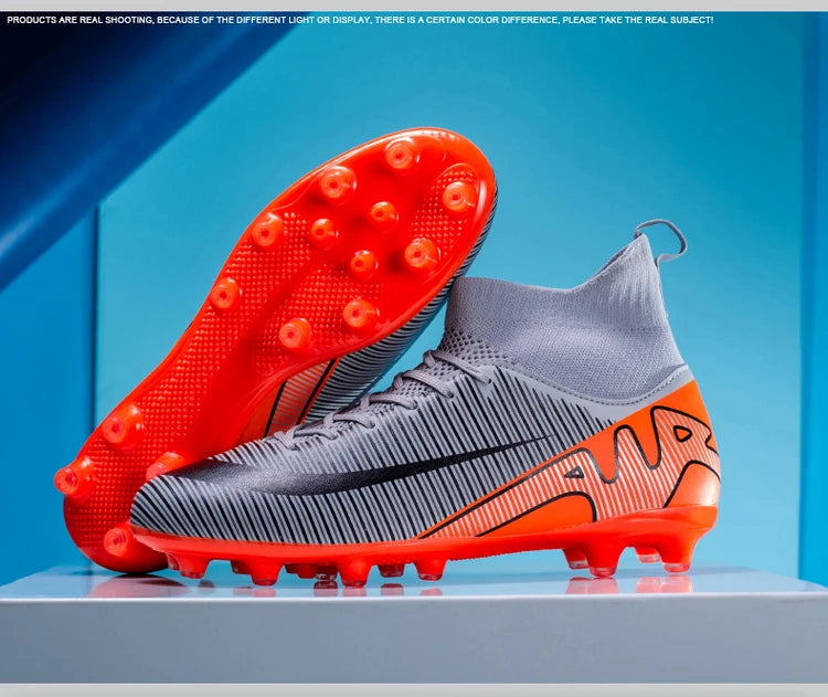 Professional Men Soccer Shoes FG/TF  Football Boots Cleats Breathable  Outdoor