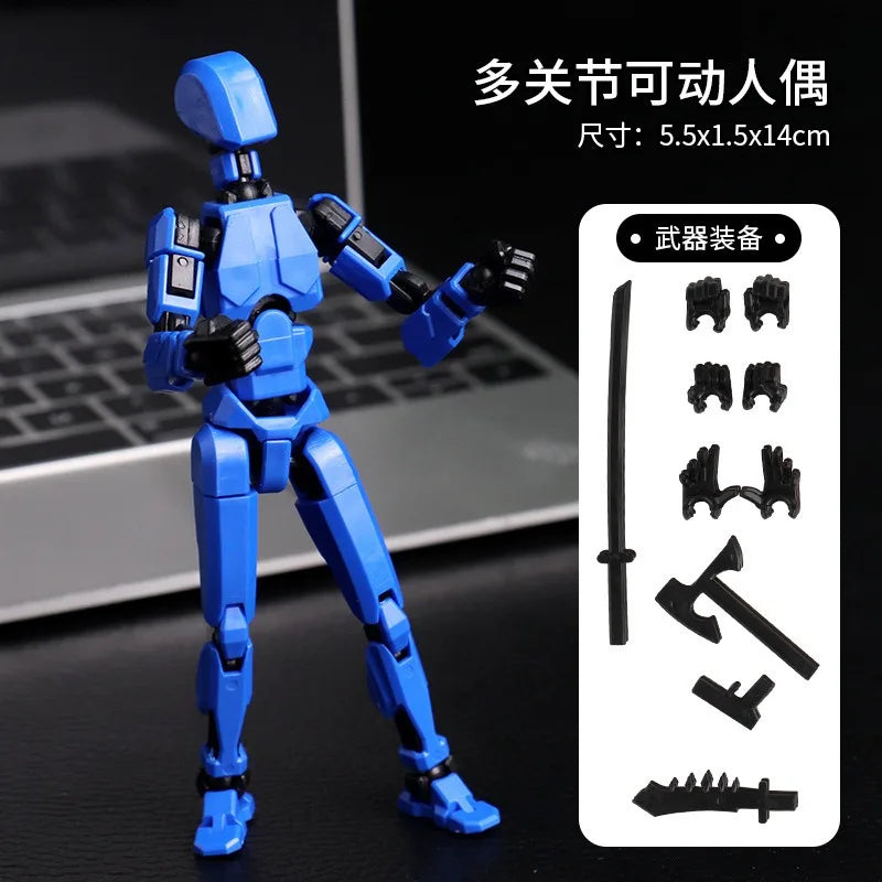 Multi-Jointed Movable Shapeshift Robot 3D Printed Mannequin Dummy 13 Action Figures Toys Kids Adults Parent-children Games gifts