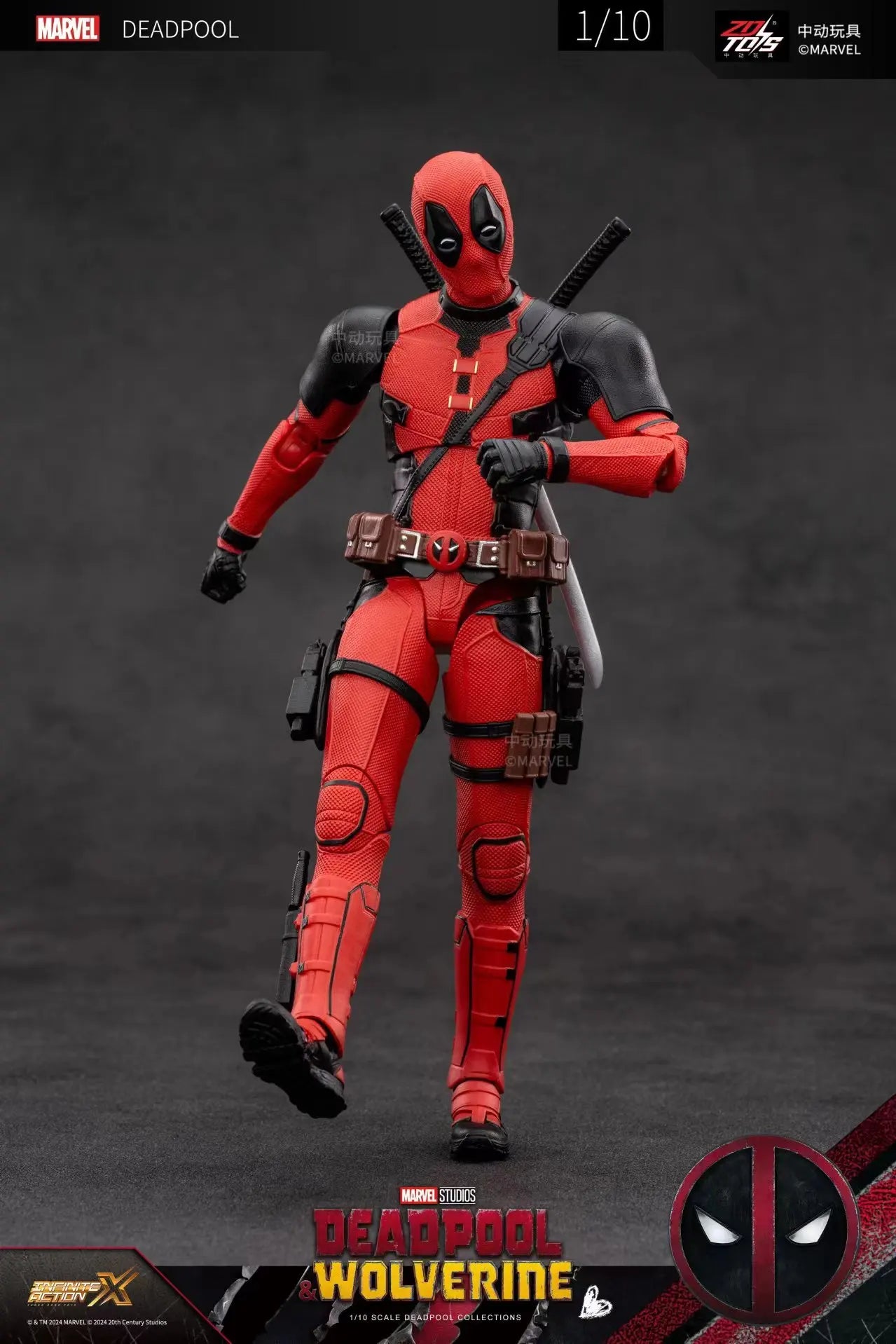 2024 Deadpool & Wolverine Action Figures Movie Version ZD Toy Series  Collections Adult Action Figures Kids Gift