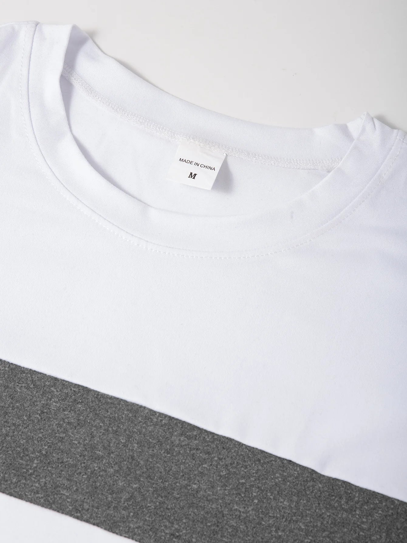 2024 Spring and Autumn Fashion Men's Long Sleeve Round Neck Splicing T-shirt Business Anti Wrinkle Street Wear Casual Top