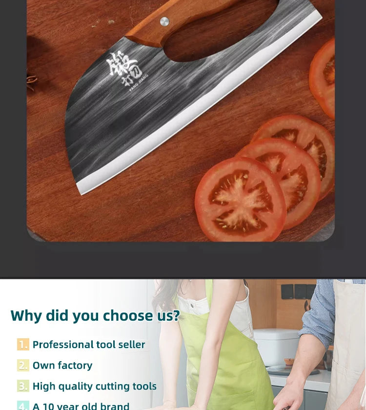 Kitchen Knife, New Full Blade Stainless Steel Chef's Knife, Multi-functional