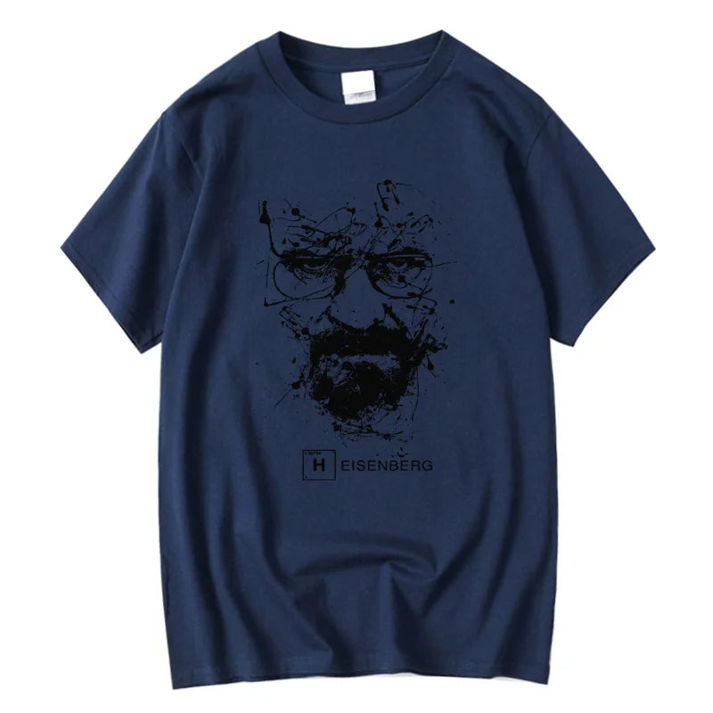 Men Fashion Casual Top Quality 100% Cotton Breaking Bad T Shirts Men Heisenberg Camisetas Hombre Men Cool Tee Shirt Tops
