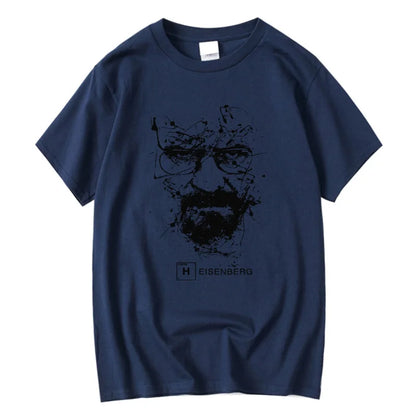 Men Fashion Casual Top Quality 100% Cotton Breaking Bad T Shirts Men Heisenberg Camisetas Hombre Men Cool Tee Shirt Tops