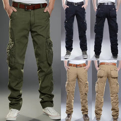 Multi-Pocket Men's Casual Pants Military Tactical Joggers Cargo Pants Outdoor Hiking