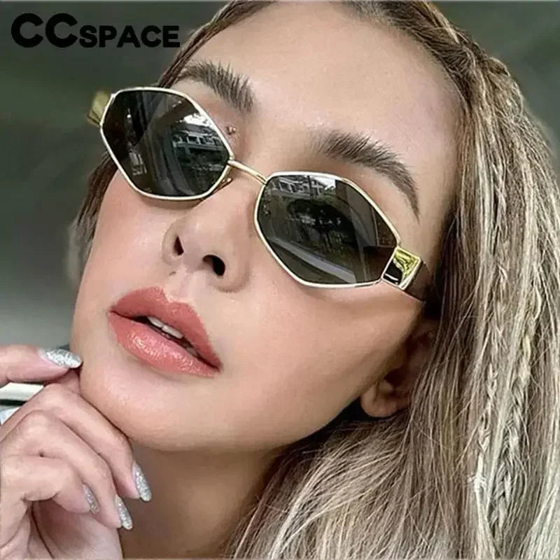 Sunglasses Women Steampunk Shades Retro Y2K Sunshade Mirror