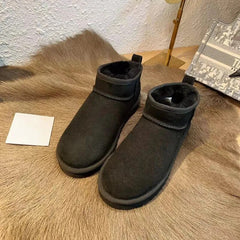 Snow Boots Fur One Winter 2023 Plus Velvet Platform Anti-slip Booties For Men