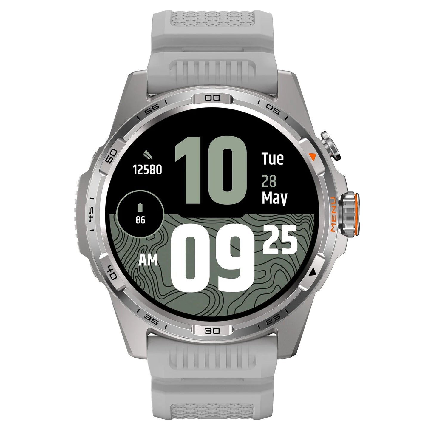 TicWatch Atlas Silver Smartwatch( Refurbished), GPS, barometer, compass, 110+ workout, only for Android