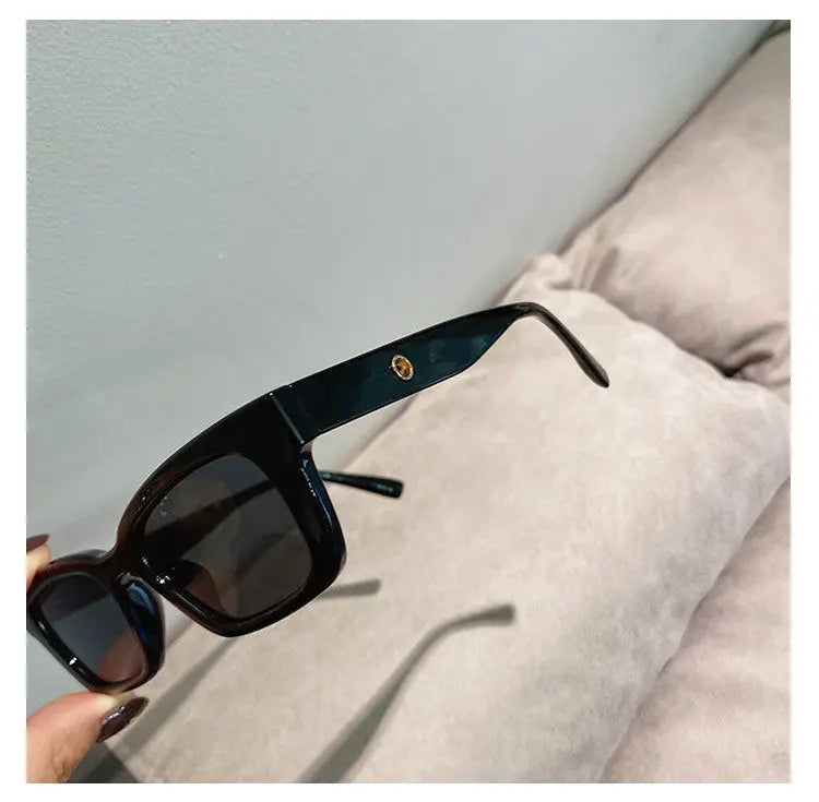 New Women Rectangle Vintage Sunglasses Brand Designer Retro Points Sun Glasses Female Lady Eyeglass Cat Eye Driver Goggles