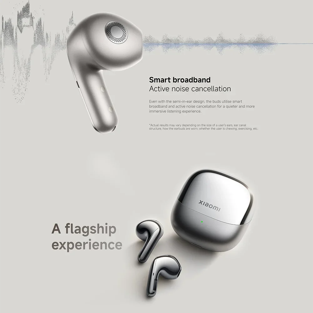 Original Xiaomi Buds 5 Earphone TWS AI Active Noise Cancelling HiFi Wireless Bluetooth Sound Recording Headphone Lossless Audio