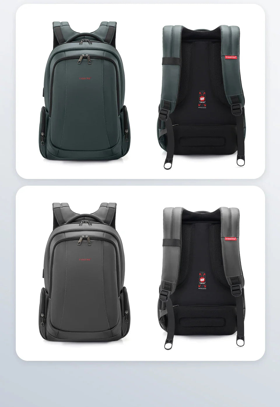 Tigernu Waterproof Nylon Backpack Female Men's Backpack For 15.6 Laptop Notebook Bag Mochilas School Backpacks Bag Male Knapsack