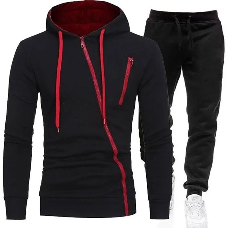 Casual Tracksuit Men Hooded Sweatshirt Outfit Spring Autumn Mens Sets Sportswear 2020 Male Hoodie+Pants 2PCS Jogging Sports Suit