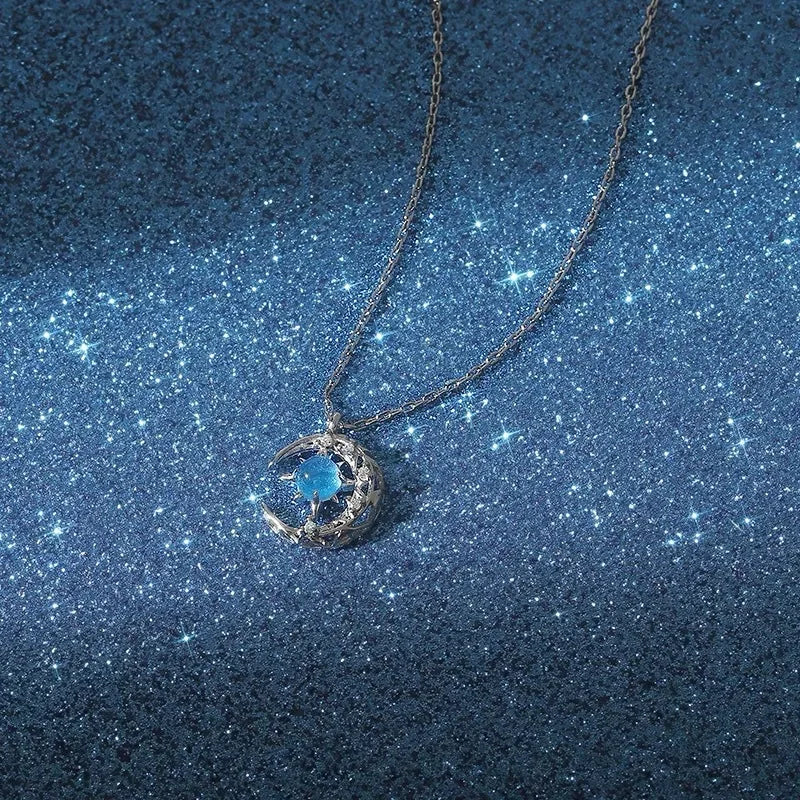 Star Moon Pendant Necklaces for Women Simple Clavicle Chain Fashion Jewelry