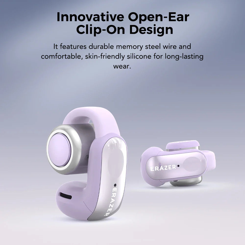 Translator ERAZER XF28 Bluetooth V6.0 Open-ear True Wireless EarbudsTranslation Earphones Office Travel,ASMR Headset APP