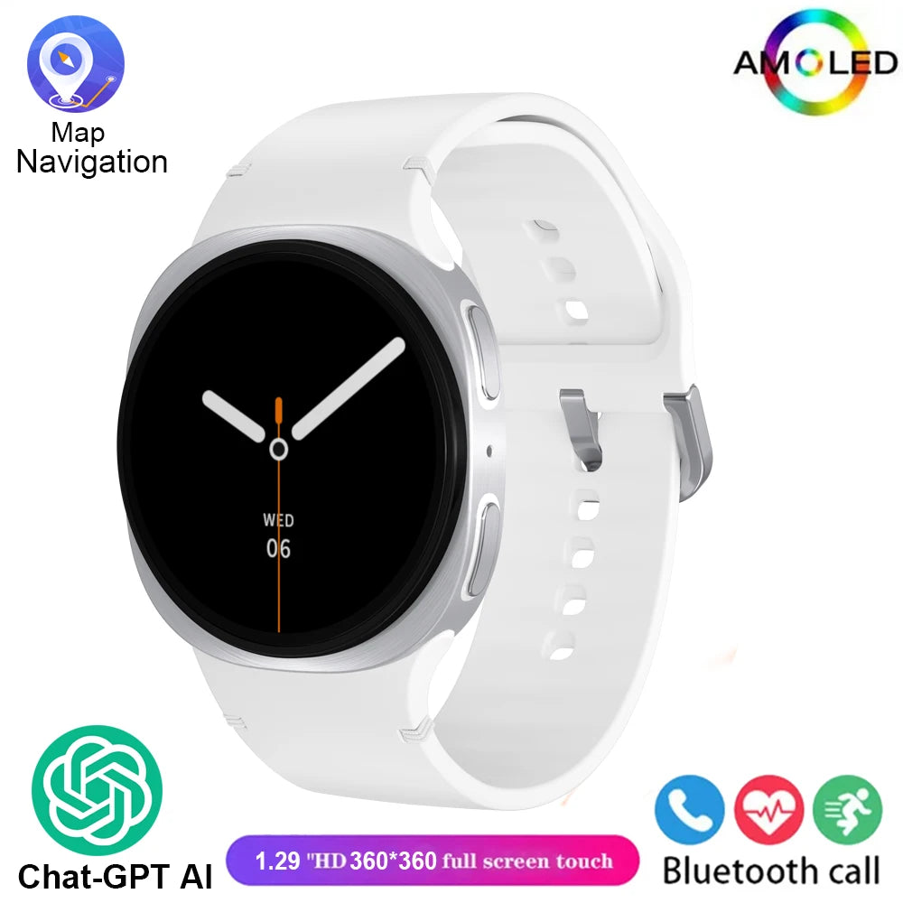 2025 New Watches 8 GPS Track Smartwatch For Man Women Health Sport AMOLED Heart Rate NFC Bluetooth Call Waterproof Smart Watch