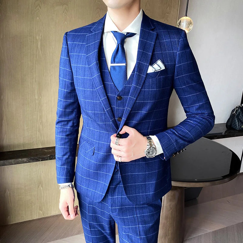 Tuxedo for Mens: Suit Slim-fit Three-piece Men's Small Suit