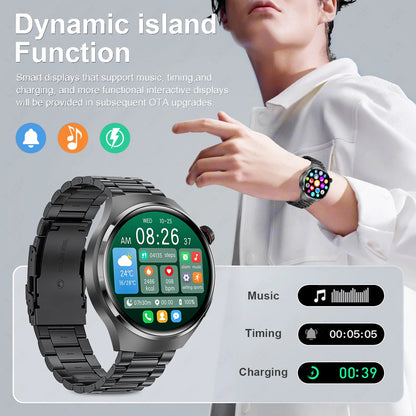 Watches pro 2026 New Men's Smartwatch High-Definition Screen Health Tracker Bluetooth Call Voice Assistant Sports Smartwatches