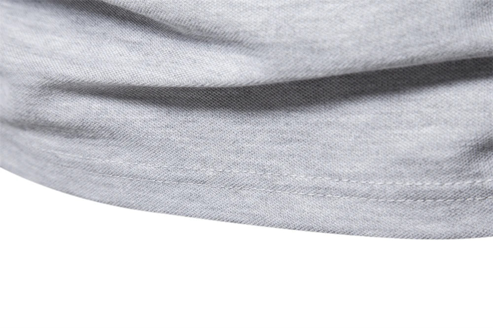 AIOPESON Deer Embroidery Men's Polo Shirts Solid Color Long Sleeve Polo Shirts for Men New Spring Social Business Polos Male