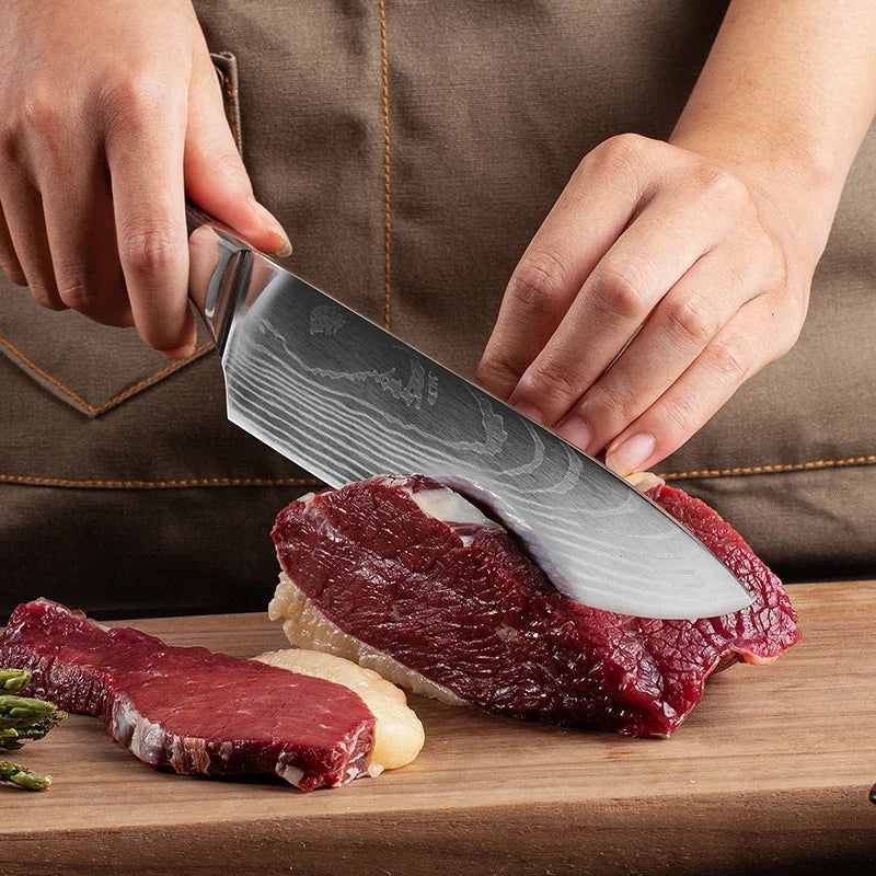 Kitchen Knife Set Japanese Cooking Knives Set Chef Knife Sharp High Carbon
