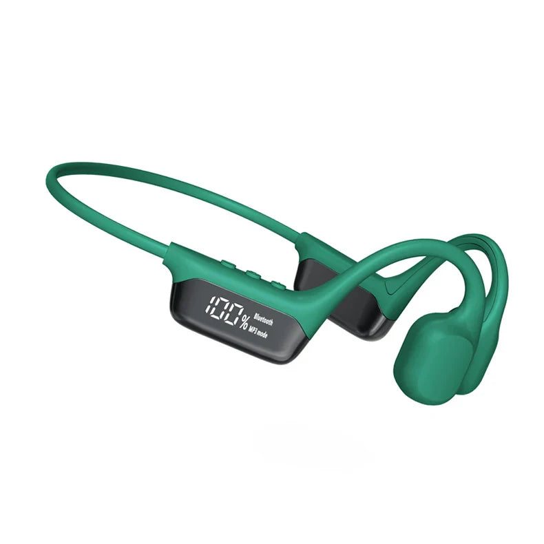 IPX8 True Waterproof Bluetooth 5.4 Swimming Diving Bone Conduction Headphone 32GB MP3 Player Summer Sports Cycling Music Headset